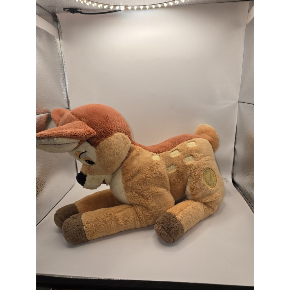 Disney Store Bambi Fawn Plush Authentic Exclusive 13" Deer  Stuffed Animal Toy
